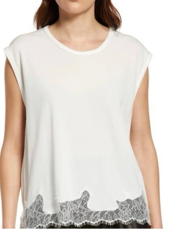 rag & bone Tops - RAG & BONE Creamy White Lace Shell